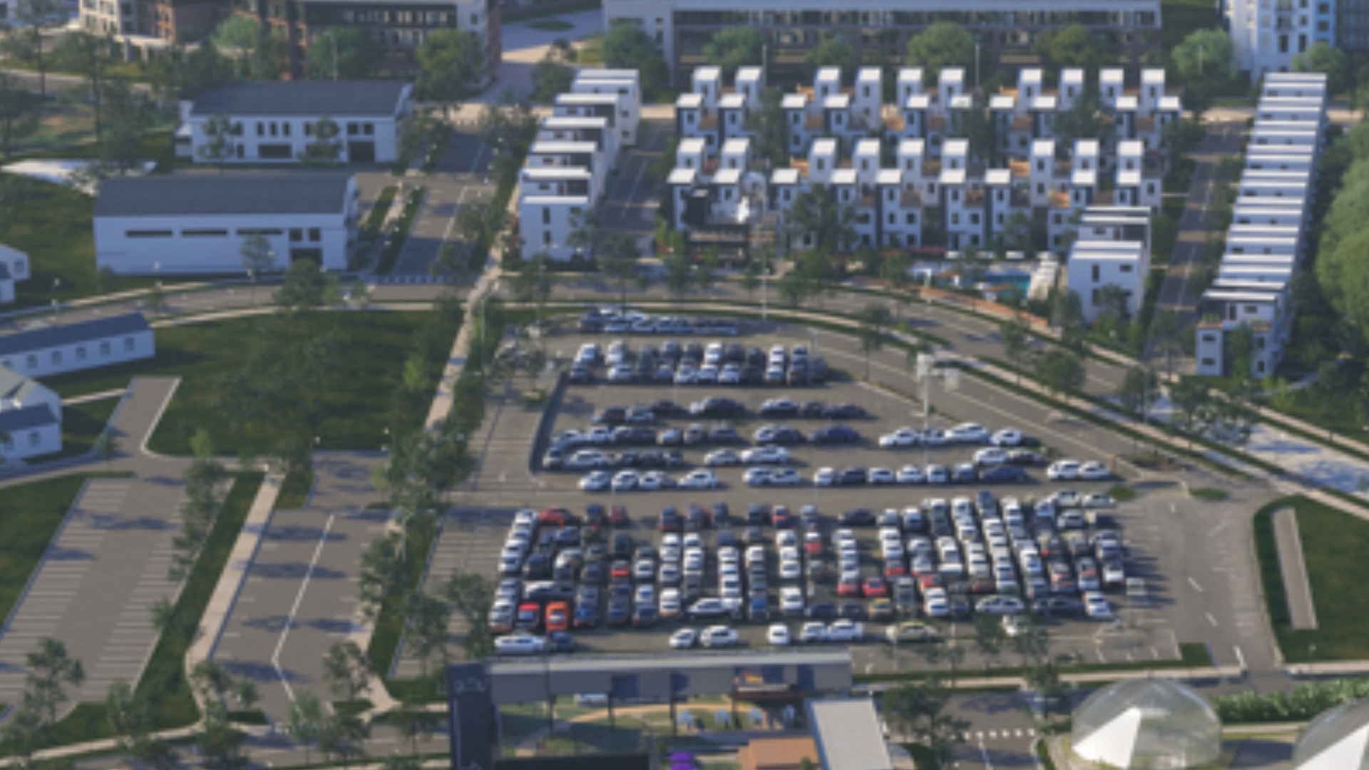 Short-term rentals and parking rendering