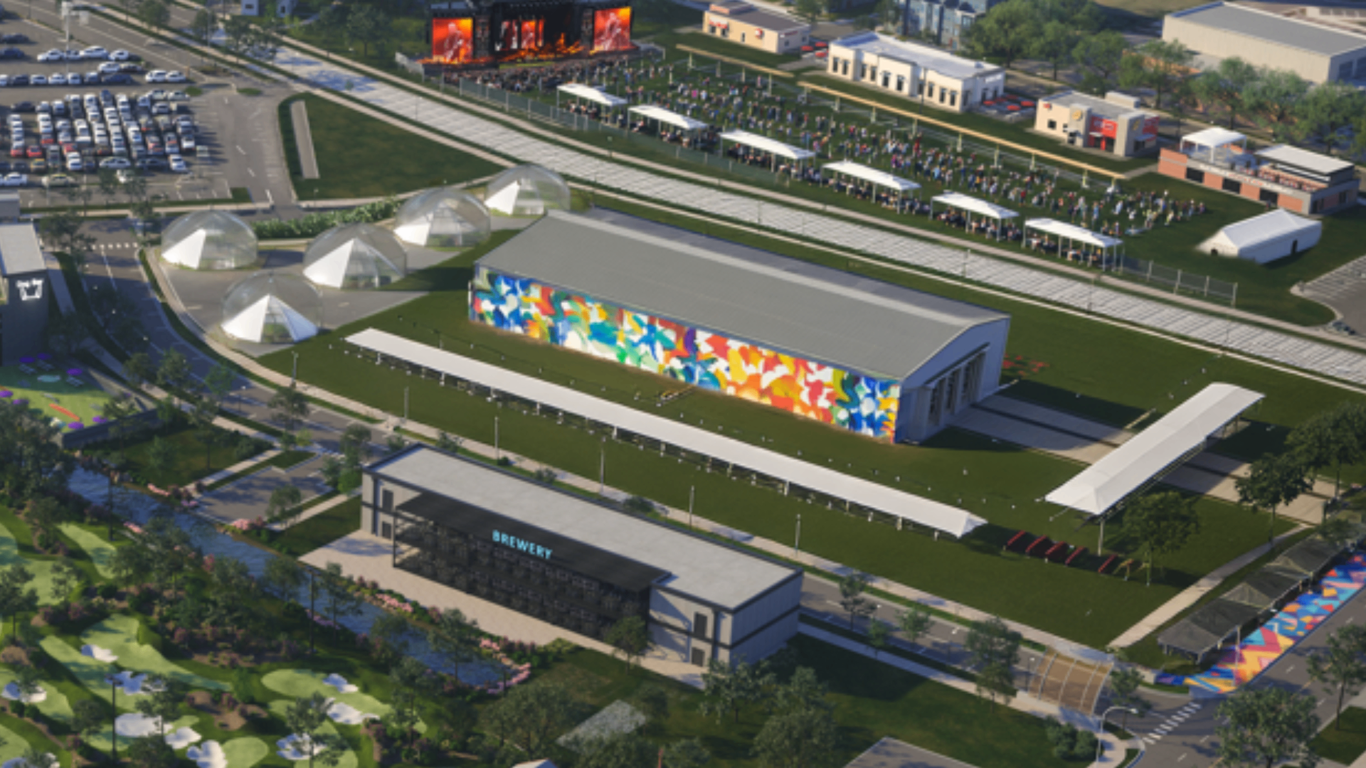 Event space, food & bev area rendering