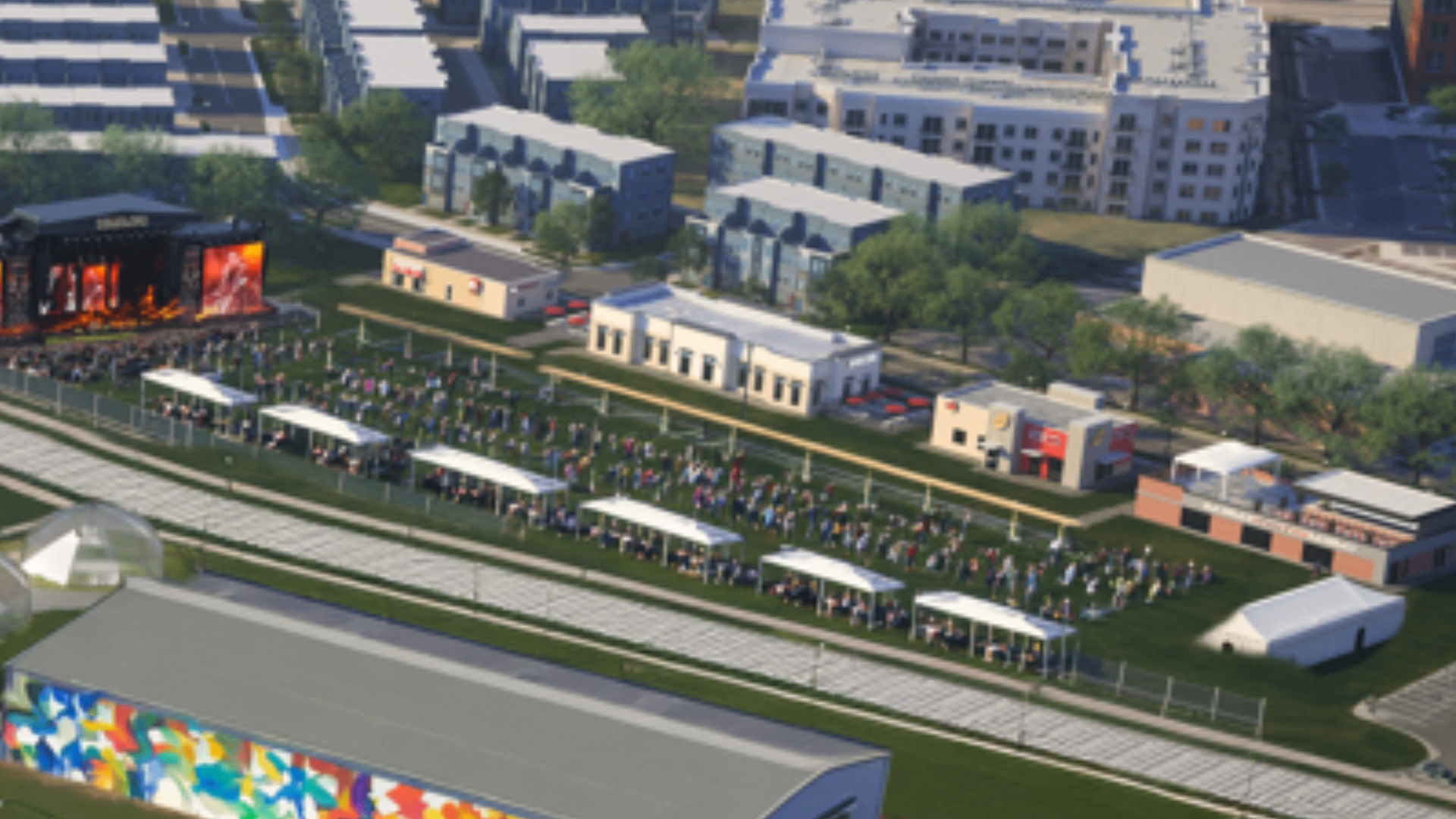 Festival/concert lawn rendering