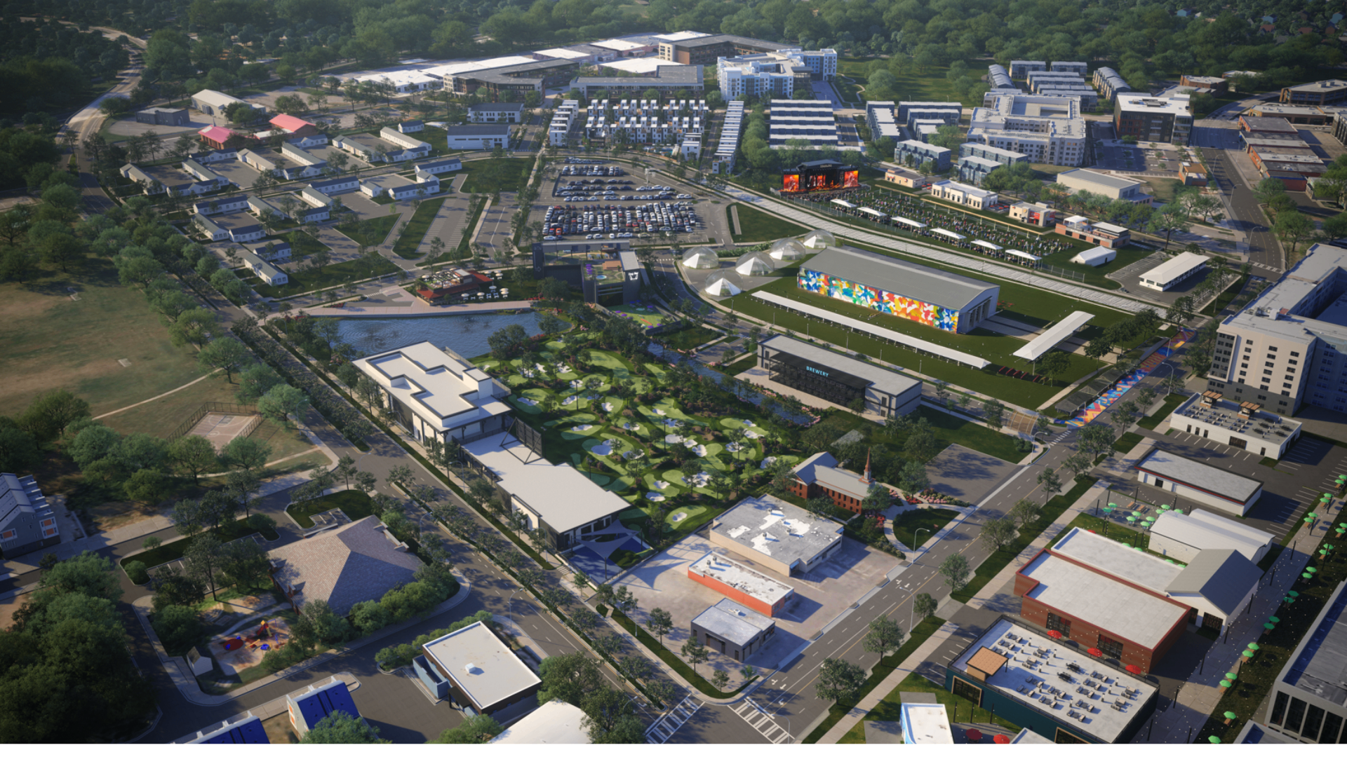 Full Brookhill Village master plan rendering