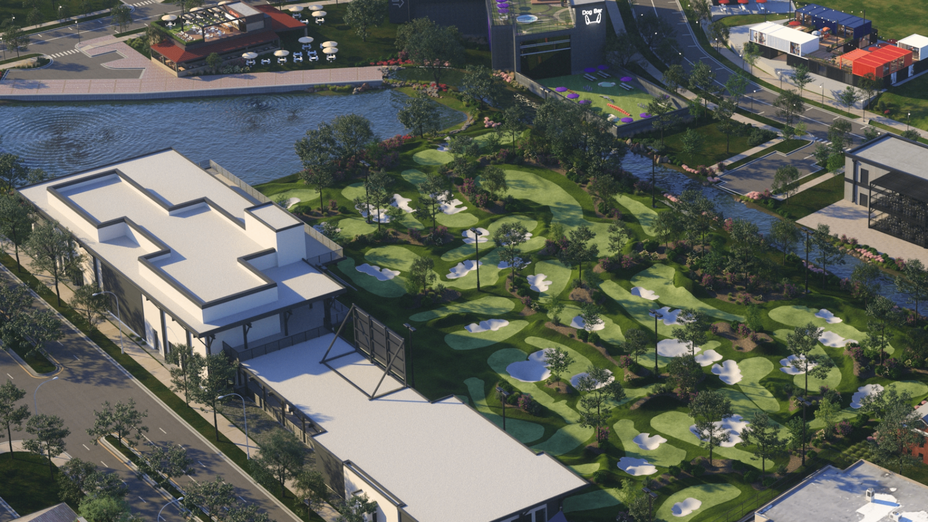 Mini Golf/Golf park and recreation rendering